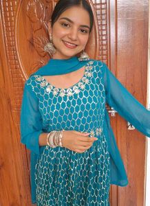 Sea green sharara suit se🌻