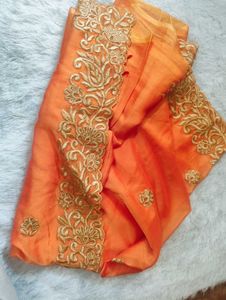 GORGEOUS ORANGE SAREE