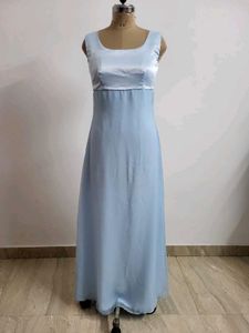 Elegant Blue Maxi Dress