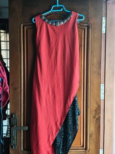 Stylish Red &amp; Black Kurti