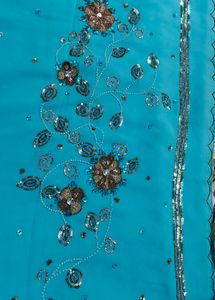 Heavy Bridal Embroidered Stone Work Saree