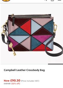 Fossil leather Crossbody Bag - with og key