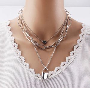 Silver-Plated  Multi layer Chain
