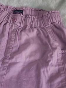 Lavender High-Waisted Shorts