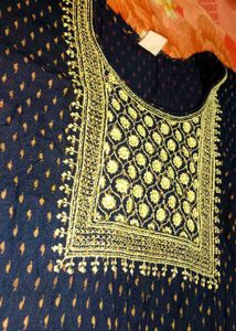 Navy Blue Kurta For Women