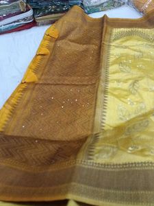 Yellow Leaf Saree