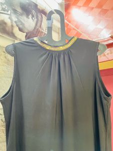 Sleeveless Black Top