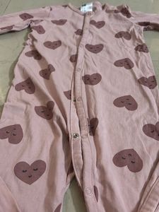 Cute Heart Print Onesie