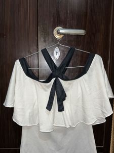 White And Black Top