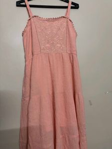 Pink Embroidered Sundress