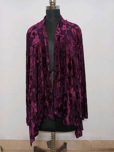 burnout velvet shrug...size mentioned XL...