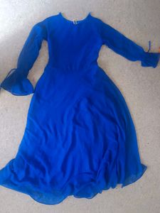 Elegant Blue Ethnic Gown