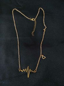Gold Heartbeat Necklace