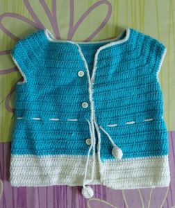 Cute Crocheted Baby Vest