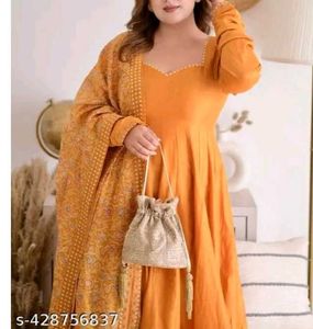 Elegant Orange Kurta Set