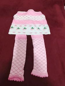 Cute Strawberry Skirt &amp; Leggings Set