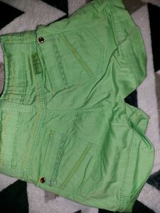 Green Shorts For Infants