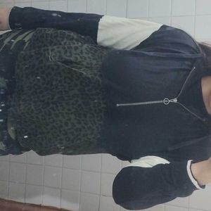 Trendy Patterned Hoodie