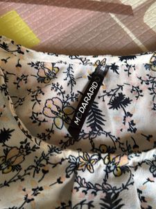 Floral Cold Shoulder Top