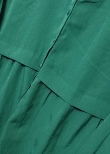 Shiny Dark Green Mini Dress top For Office Girls