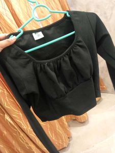 Black Long Sleeve Top