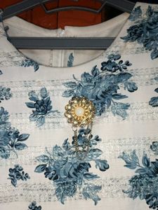 Floral Print Dress with Sleeves