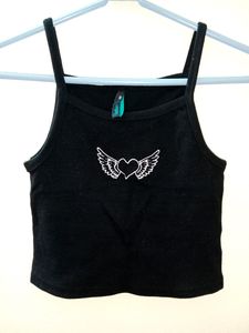 Y2k Spaghetti Sleeve Ribbed Top