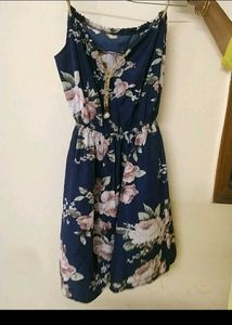 Floral Tie Up Dress