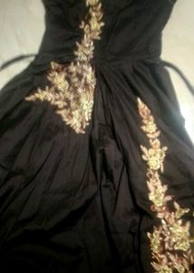 Party Dress coffee brown( 34size)