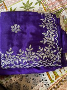 Cut work Saree