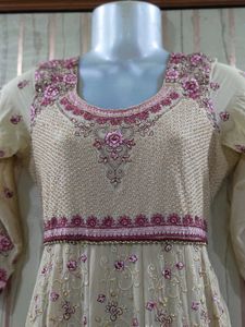 Heavy Work Gown With Dupatta