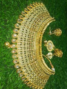 New Gold Plated Heavy Jewellery Set