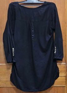 Chic Black Tunic Top