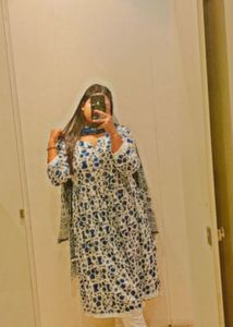 Anarkali Set With Pallazo And Dupatta