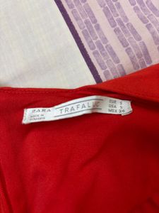 Red Fitted Midi Dress