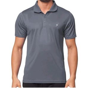 Ontour Grey Short Sleeve Polo T Shirt
