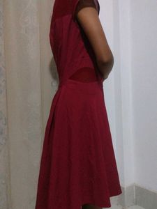 Red Fit and Flare Dress