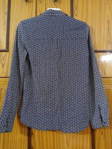 Patterned Long Sleeve Top