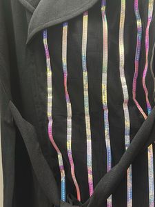 Striped Black Dress