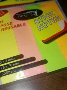 Multi Purpose Reusable Sticky Notes For Students