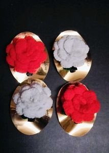 Rose Hair Clips Combo Of 2