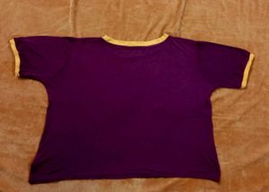 Maroon solid knitted regular top,