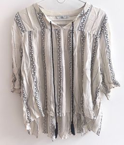ONLY Women’s Boho Striped Cotton Top