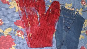 Girls Jeans Free Dupatta