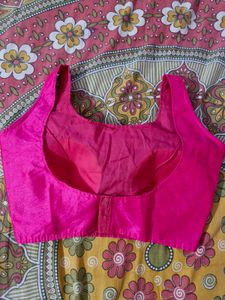 Fuscia Pink Sleeveless Blouse