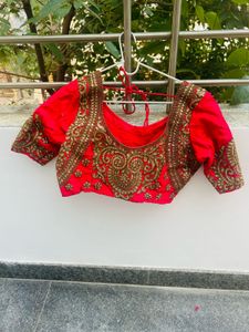 Pink &amp; Gold Embroidered Bridal Lehenga