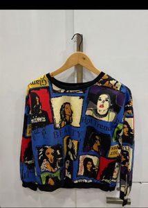 Retro Print Pullover