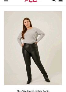 🇨🇵Blanche Porte Plus Size Faux Leather Mom Pant