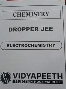 Chemistry Dpp Class 12 PW Vidyapeeth And Sankalp