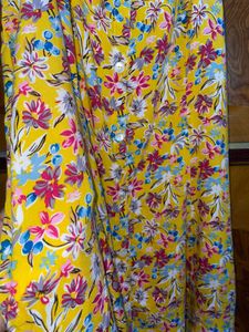 Floral Yellow Maxi Dress XL /38
